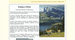 Desktop Screenshot of floraefauna.it